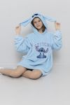 Fleece hoodie Stitch Blå