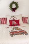 Flanell Sengesett Julebil 140x220