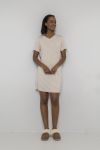 Nattkjole Ines Beige-hvit