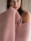 Ullpledd 120x180 Falketind Rosa