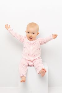Ullpyjamas mønstret Rosa