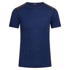 T-skjorte ull/tencel Marine-grå
