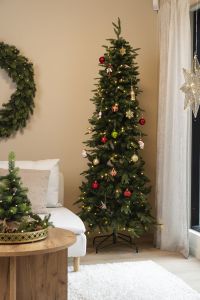 Juletre 200led 210cm Slim Grønn