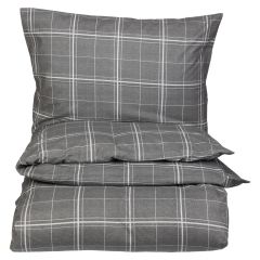 Sengesett flanell 140x220 Narvik - Koksgrå