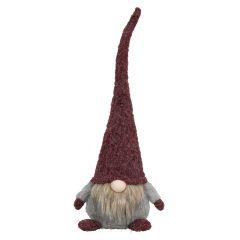 Nisse med spiss lue rød 50cm Rød