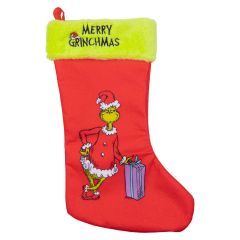 Julesokk The Grinch Rød/hvit/grønn