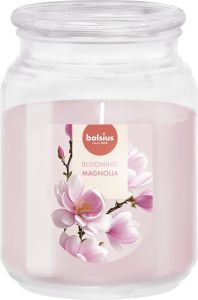True Scents duftelys i glass 13,5x10cm Magnolia