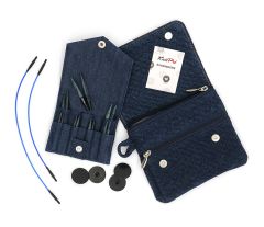 Spesial utskiftbare pinner Denim Special Coll, 3.0-6.0 mm Blå