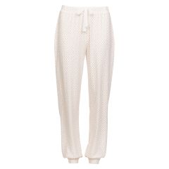 Pyjamasbukse Viola Offwhite-rød