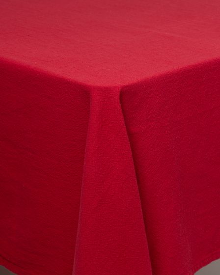 Bomullsduk 140x240cm Dyp rød