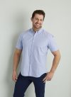 Basic Alexander kortermet skjorte, regular fit lyseblå