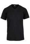 Basic David 2pk t-skjorte med v-hals sort