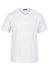 Basic David 2pk t-skjorte med v-hals hvit