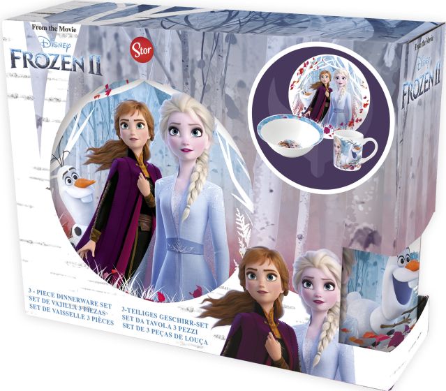Disney Frozen gavesett 3 deler keramikk lilla