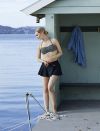 Swimwear Sydney bikinitruse med skjørt sort