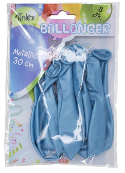 Ballonger metallic lyseblå