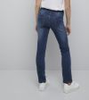 Basic jeans med tøffe detaljer blå