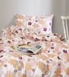 Sov Godt Retro sengesett med blomstermønster rosa
