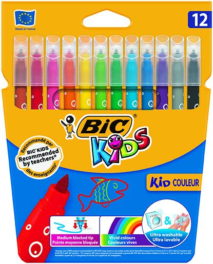 Bic Kid Coloeur Blister 12 12 farger