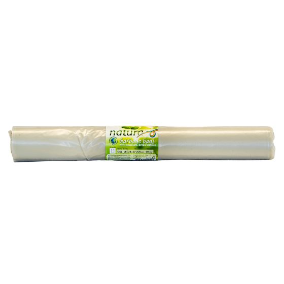 Avfallssekk 125l transparent 50my 8stk Transparent