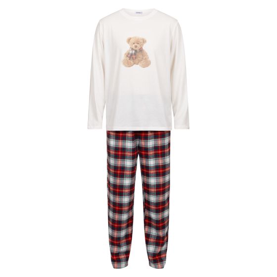 Pyjamas Herre Hvit/rød
