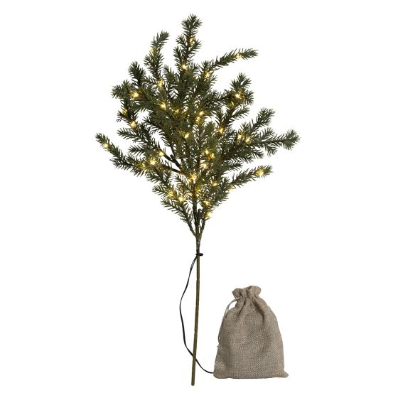 Barnålkvist med 49  ledlys 50cm Morten Grønn