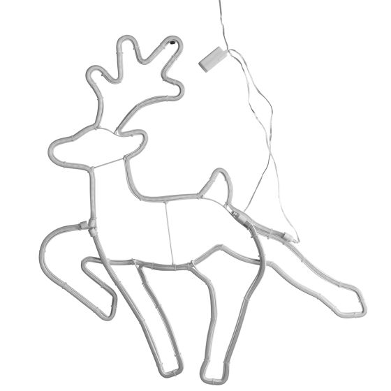 Løpende reisdyr  med 350 led lys Deer Transparent