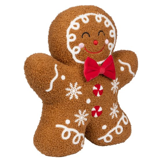 Pepperkake pute 32x36cm Snowfalke Brun