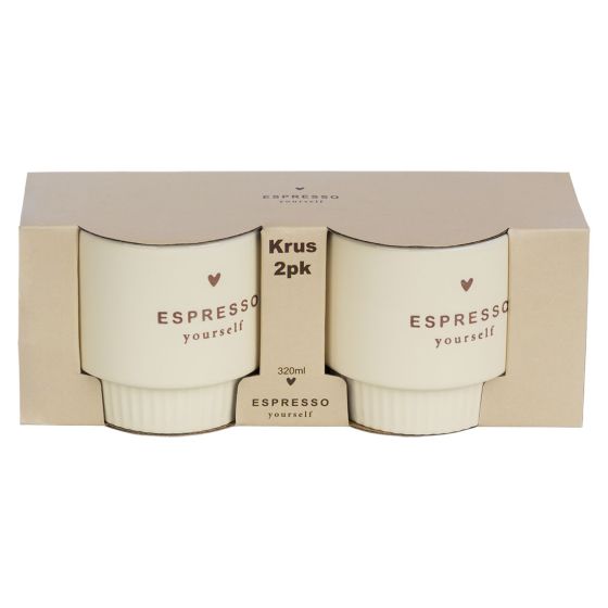 Krus 2pk 320ml Espresso