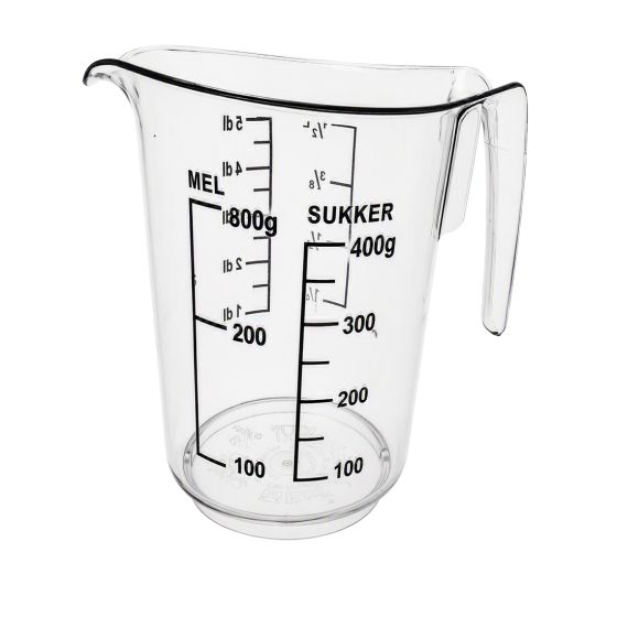 Målebeger 0,5L med mel og sukkermål Original