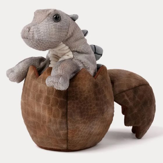Hånddukke Stegosaurus i egg 20 cm Original