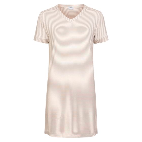 Nattkjole Ines Beige-hvit