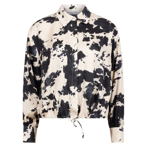 Bluse Kera Beige-sort