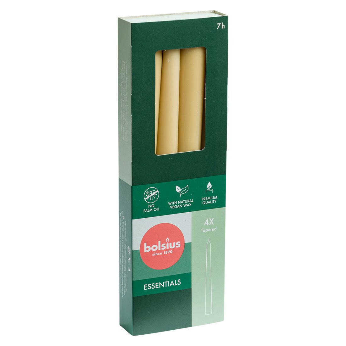 Kronleys Bolsius Kronelys 4 pk 24,5cm - Sparkjøp