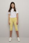 Teen Club capri bukse i god modell med stretch gul