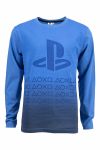 Playstation langermet t-skjorte blå