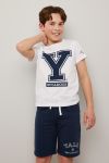 T-shirt Yale University hvit.