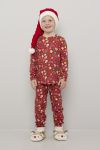 Julemorgen pyjamas til barn rød.
