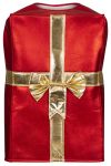 Crazy Christmas Kostyme gavepakke rød/gull