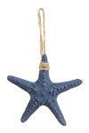 Sjøstjerne med ledlys 16cm blå