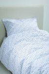 Enkel Blomsterdalen sengesett hvit-blå