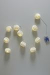 Pyrus dekorballenke med 10ledlys hvit