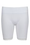 Basic sømløs shorts hvit