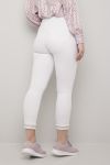 Camilla jeans med strassbånd hvit