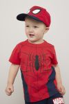 Caps med øyne Spider Man Rød-marine