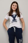 T-skjorte Yale University hvit