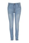 Run jeans basic modell 5 lommers i ekstra myk kvalitet lyseblå