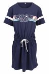 Kids Clothing kjole i god fasong med kult print i 100% bomull marine