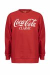 Coca Cola genser med Coca Cola tekstprint rød