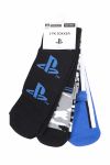 Playstation sokker 3pk sort, blå og grå